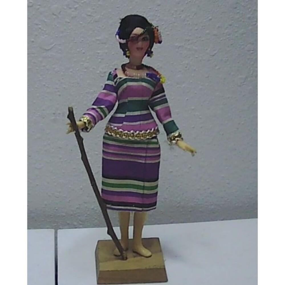 Vintage Igorot Cordillera Doll Northern Philippines 7" tall